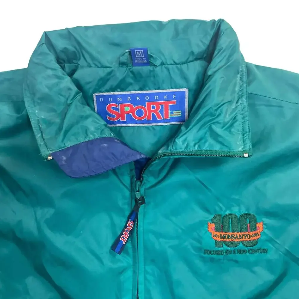 Vintage Dunbrooke Sport Monsanto 100 Windbreaker Jacket Green Men’s Medium